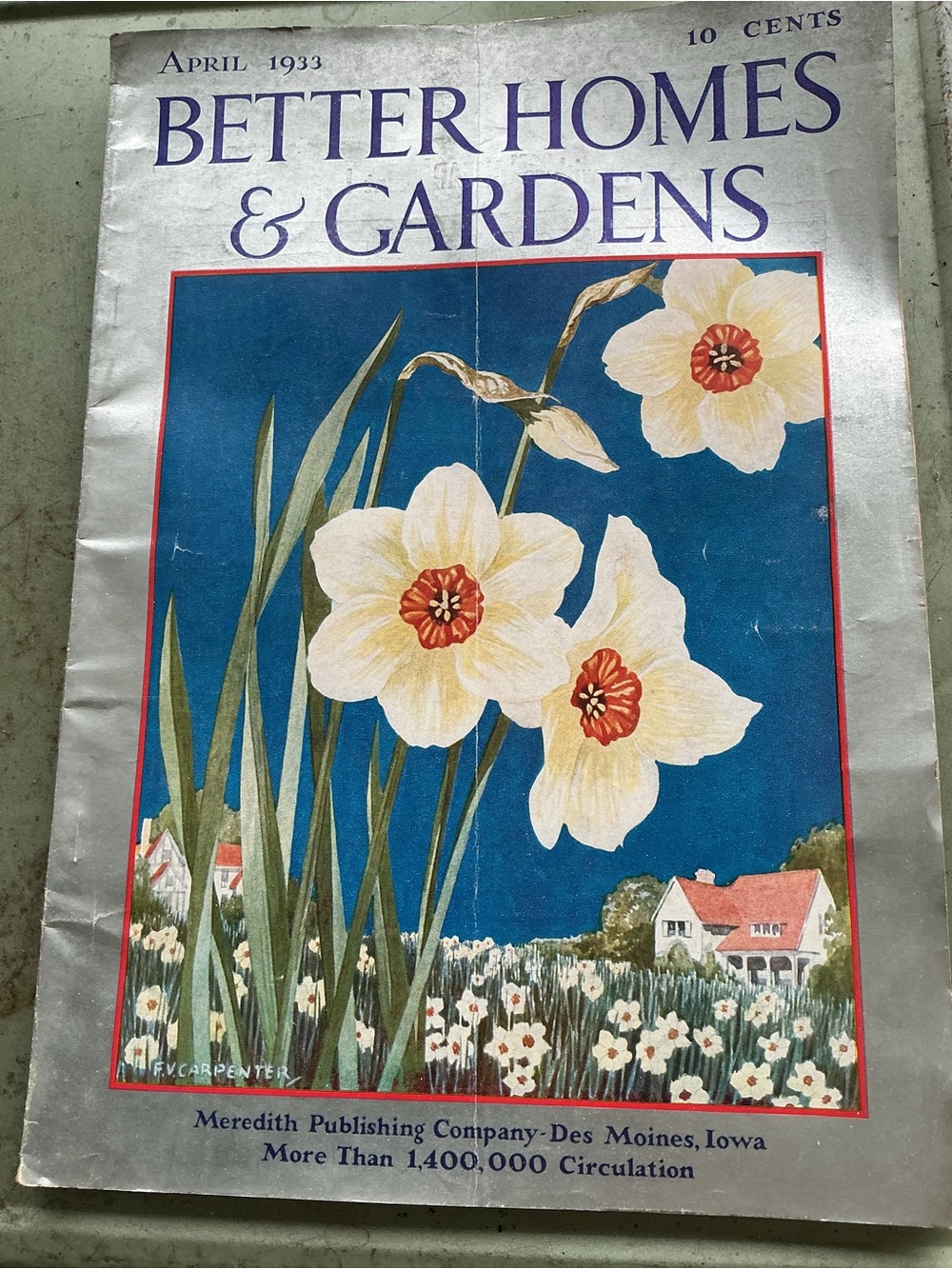Antique Better Homes & Gardens April 1933 Vintage Magazine Shiny Cover Rare